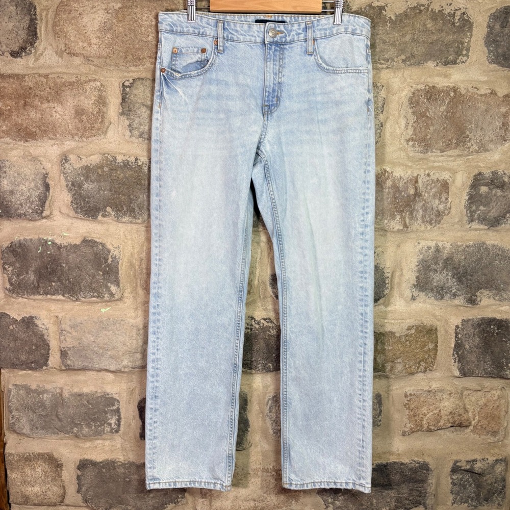 Aeropostale Women's Low Rise 90s Baggy Jeans Light Wash 100% Cotton 10 R Twee